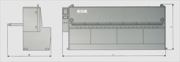 Hydraulic Shearing Machine layout